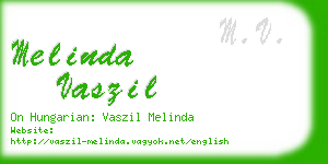 melinda vaszil business card